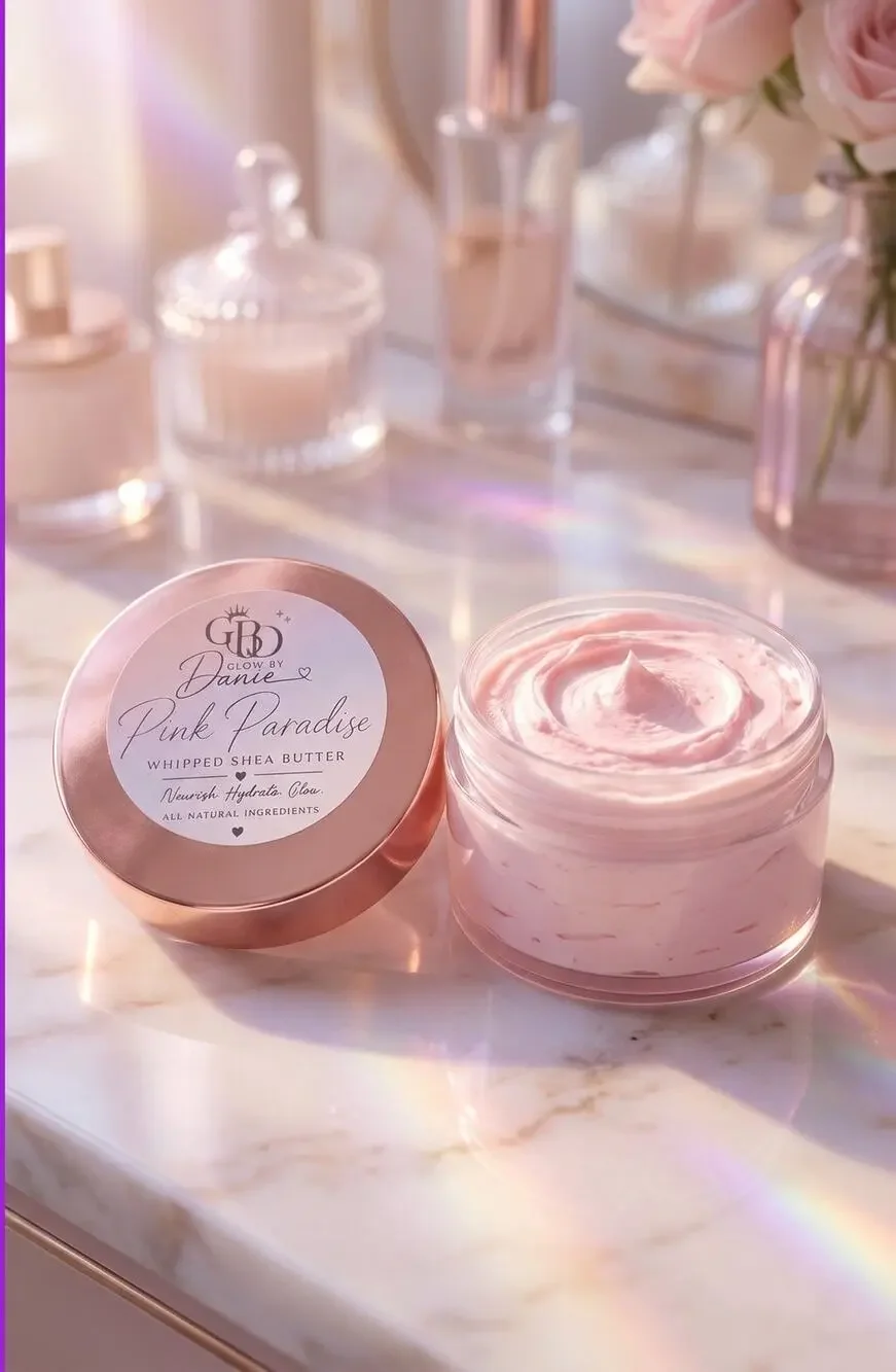Glow By Danie Handmade Pink Paradise Whipped Shea Butter 4fl oz